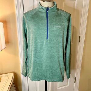 EUC Vineyard Vines Sankaty OTG Performance Half Zip Pullover Shirt Top LARGE
